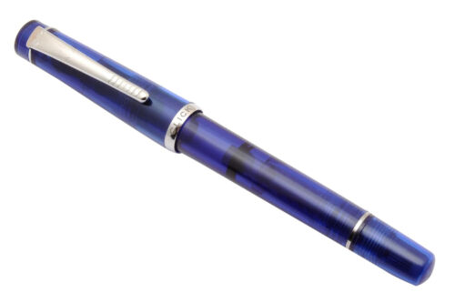 Pluma estilográfica mecanismo de pistón Glare Click President pluma pluma UFlex - azul translúcido - Imagen 3 de 6