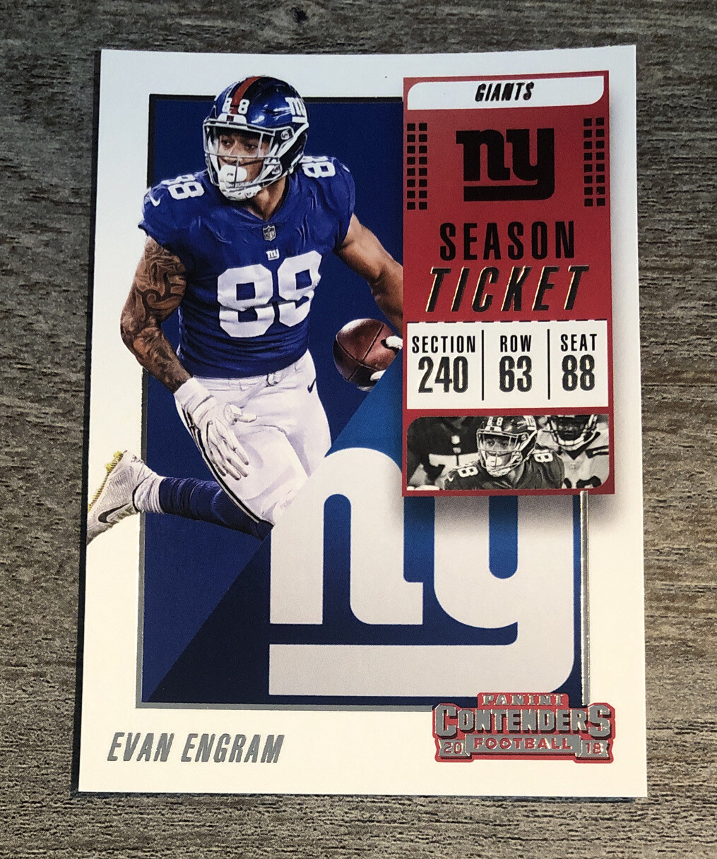 Evan Engram 2018 Panini Contenders Giants #32  *A374*