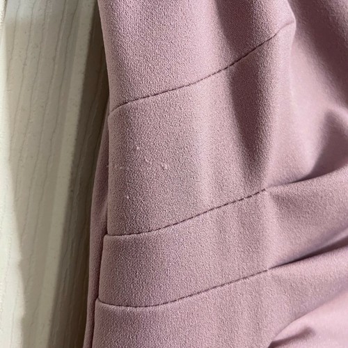DB Studio Womens Dusty Mauve Side Pleat Sleeveless Boatneck Maxi Gown Dress Sz 8 - Picture 9 of 12