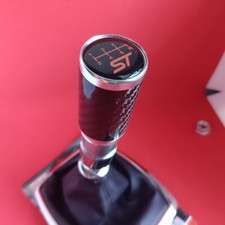 CHROM Kohlefaser RACE SPORT stab SCHALTKNAUF FÜR FOCUS MK2 ST225 2.5 TURBO 05-12