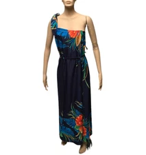 Convertible Wrap Dress Resort Line Sarong Maxi Hawaiian Cruise Beach Pool New