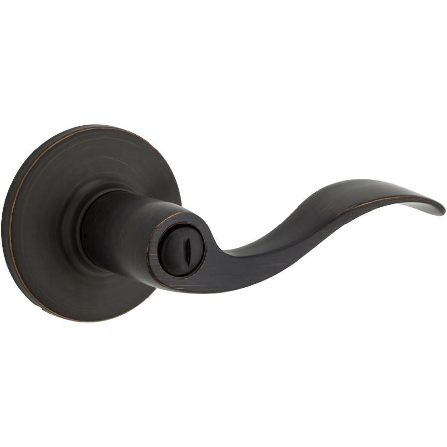 Venetian Bronze Layton Safelock Privacy Door Lever Handle-image