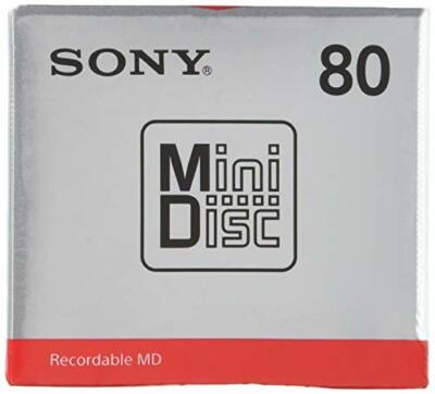 SONY MDW80T　　Mini Disc Sony Mini Disc 80 Minutes MDW80T 1Pack NEW from Japan