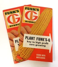 Bloomington IL Funk's Hybrid Funk's G Corn Date Notebooks 1964