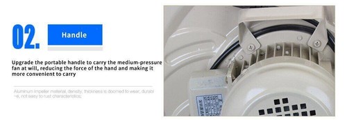 220V 1.1KW Exhaust Fan Air Blower Centrifugal for CO2 Laser Engraving Cutting - Bild 4 von 12