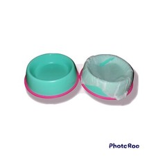 Teal and Pink Dog cat Bowls