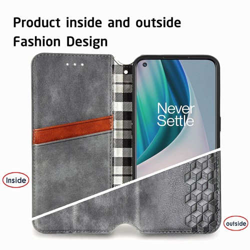 For OnePlus Nord N300 5G Folio Leather Wallet Card Stand Magnetic Case Cover - Picture 39 of 78