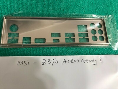 GIGABYTE  Z370 AORUS GAMING 3  IO SHIELD BACK PLATE ( METAL ) 