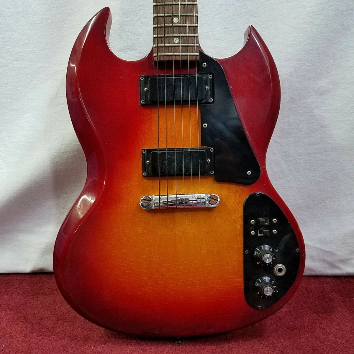1972 Gibson SG III Cherry Sunburst Electric Guitar with Original