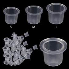 100pcs Microblading Tattoo Ink Cups Pigment Holder Containers Permanent Makeup 