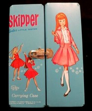 Vtg 1964 SKIPPER Doll Barbie's Little Sister CARRYING CASE only