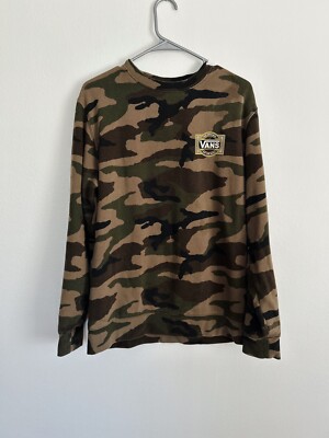 Camouflage Vans Sweatshirt Mens Vans Hoodie Vans Camo And Grey Hoodie