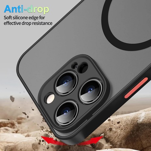 Coque Housse iPhone 11 12 13 14 15 16 pro max Silicone Case Magnet Magsafe - Photo 4 sur 7