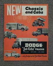 1948-1949 Dodge Chassis Cab Trucks Specs Sales Brochure - Quality Reproduction