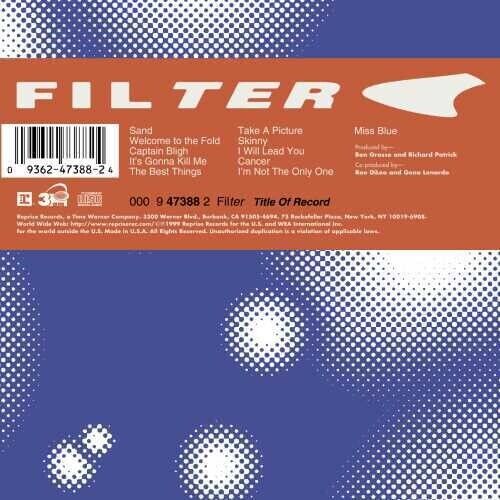 Filter - Title Of Record [New Vinyl LP] - Picture 1 of 1