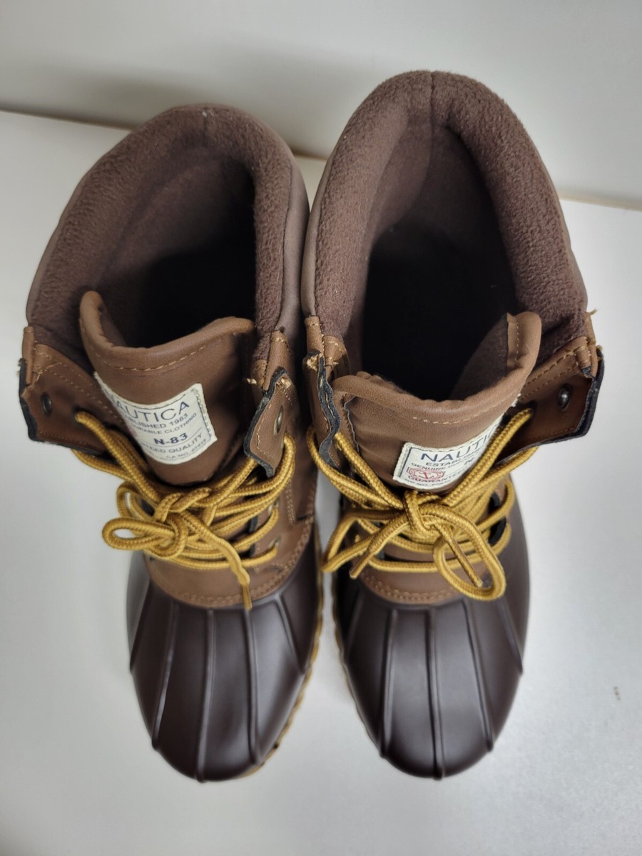 Never worn men’s duck boots size 13. Nautica | Shoes | Nautica Mens 3w Weatherproof Boots 2 Tone  main image 3