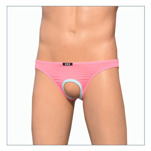Herren Sissy offener Schritt Höschen T-Back Slips Unterwäsche Etui Slips Unterhose - Bild 2 von 25
