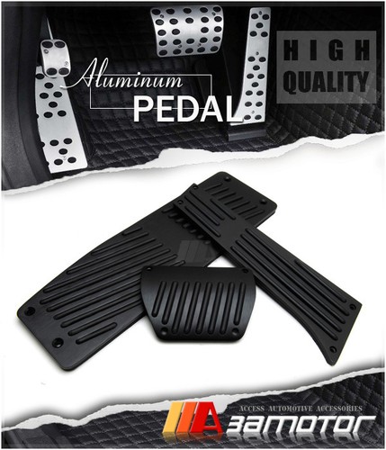 Matte Black Aluminum Auto Pedal Set fits BMW LHD E46 E90 E91 E92 E93 E88 E87 AT