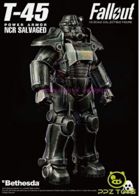 Perfect Threezero Fallout T-45 Ncr Salvaged Power Armor Christmas