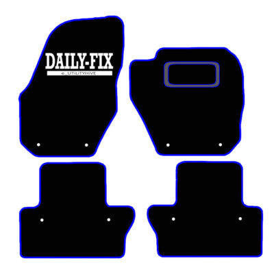 CAR FLOOR MATS FOR VOLVO S60 2010 TO 2018 ALL WEATHER TAILORED BLACK CARPET MAT