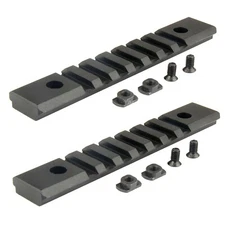 2PCS M-Lok Aluminum Rail Mount Section 7 Slot Picatinny Weaver