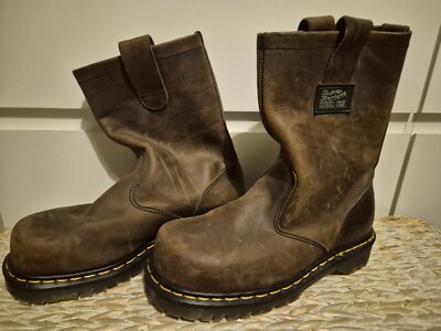 NEU Dr Martens Industrial Stahlkappe braune Stiefel-Größe 6