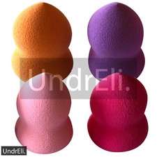 2 Pack - 4 Makeup Sponge Beauty Under eye Blender Powder Puffs for Applicator