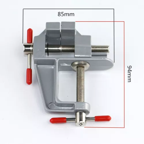 Mini Bench Vise Table Swivel Lock Clamp Vice Craft Hobby Cast Aluminum New - Picture 6 of 6