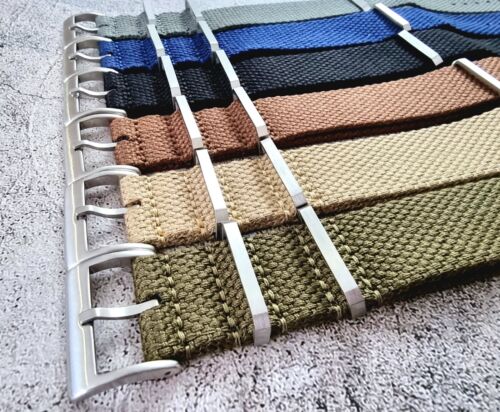 Premium Woven Soft Cotton Nylon Zulu NATO G10 Watch Strap Army Band 20mm 22mm - Picture 8 of 77