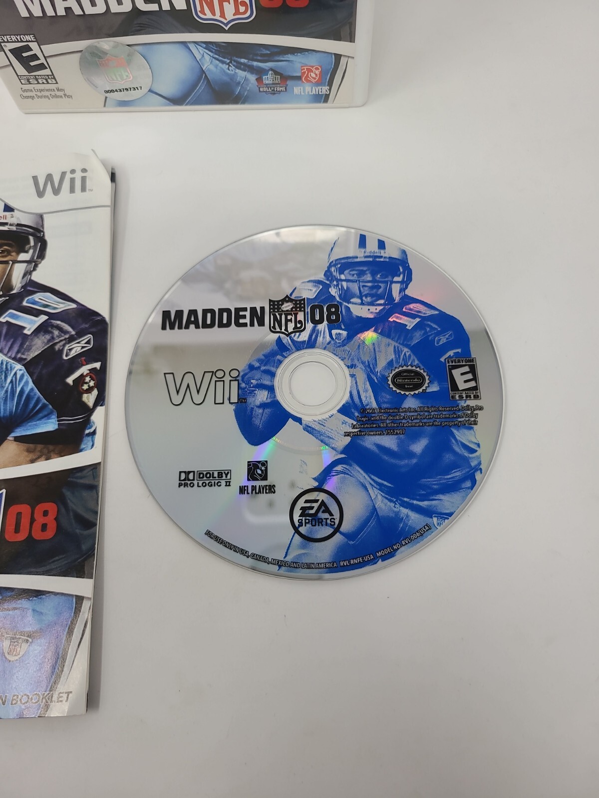 Madden 08 NFL Football Wii Game Complete With Manual Tested Rated E Working