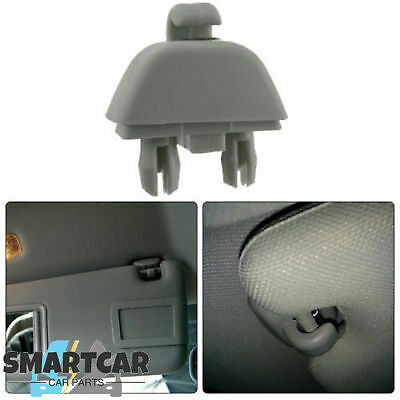 Grey Sun Visor Clip Hook Hanger For 2004-2011 Audi S6 S8 A6 A7 A8 4F0857561 - Foto 1 di 7