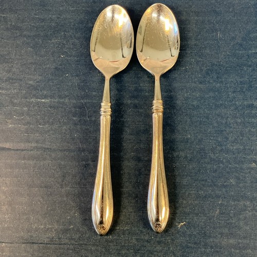 2er Set Oneida Würfel Sheraton Teelöffel 6 1/2" Edelstahl Besteck