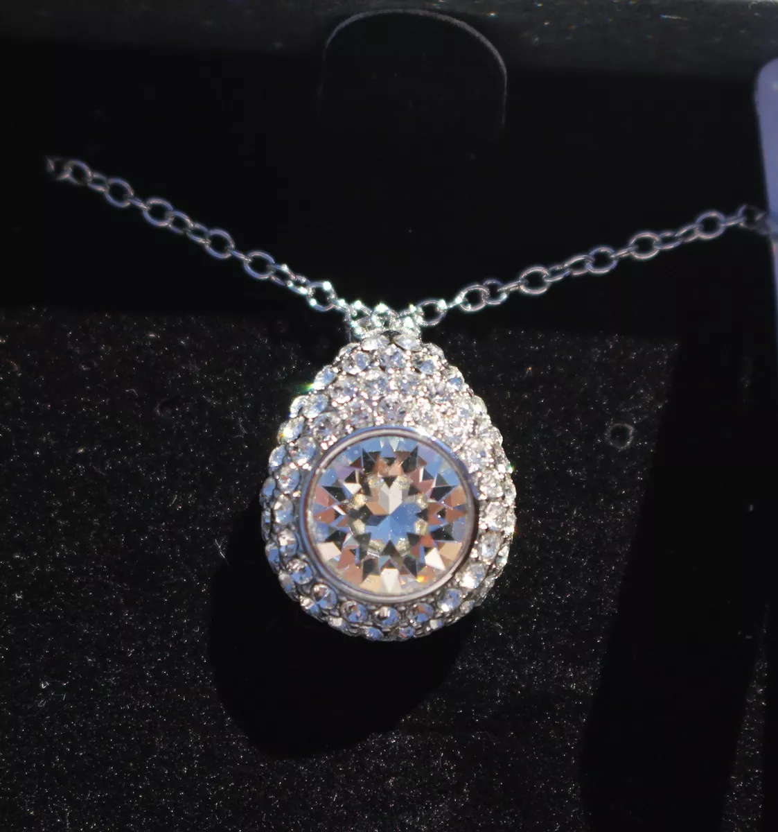 Swarovski raindrop pendant deals