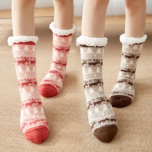 Anti Slip Short Sock Thick Thermal Socks New Slipper Sock Christmas Gift
