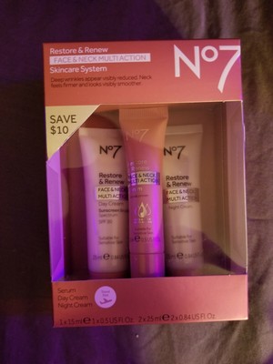 no7 restore & renew multi action skincare system