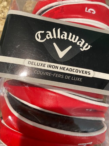 8 Stk. Callaway Golf Deluxe Eisen Headcover Set - Sand Wedge Cover fehlt - Bild 3 von 8