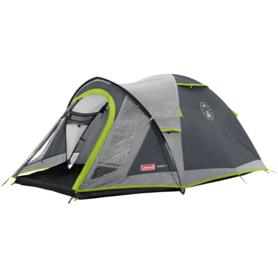 Coleman Darwin Plus 4 Personen Zelt Familienzelt Festival Campingzelt Reise Grau