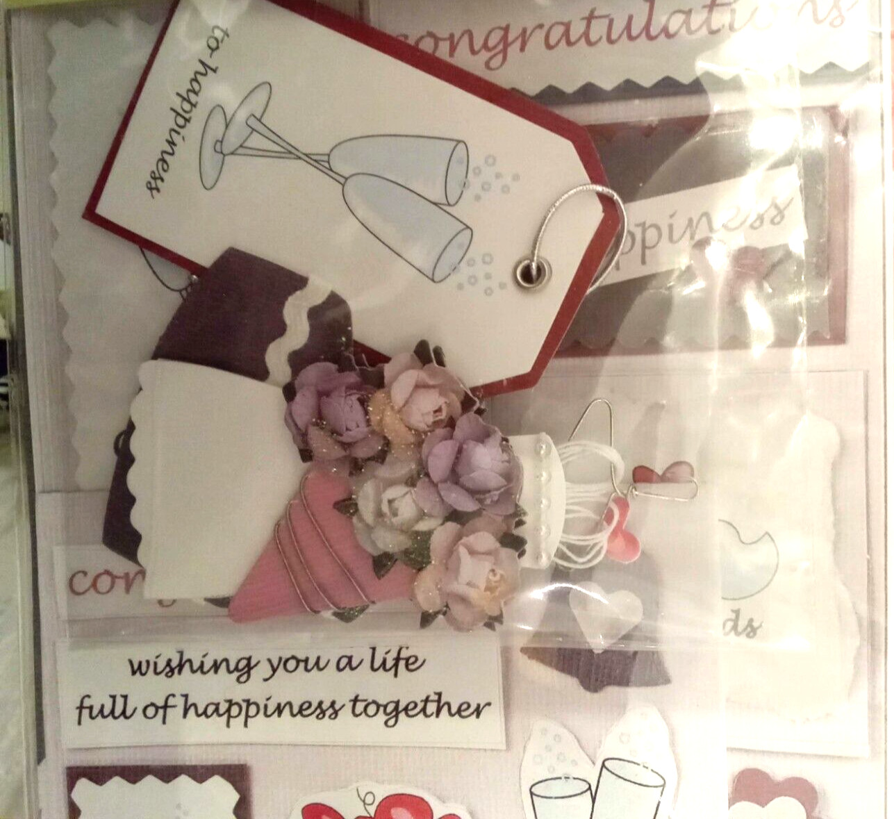 New Colorbok Cardmaking Kit 4 Wedding Theme Perfect Cards Craft Project Pack