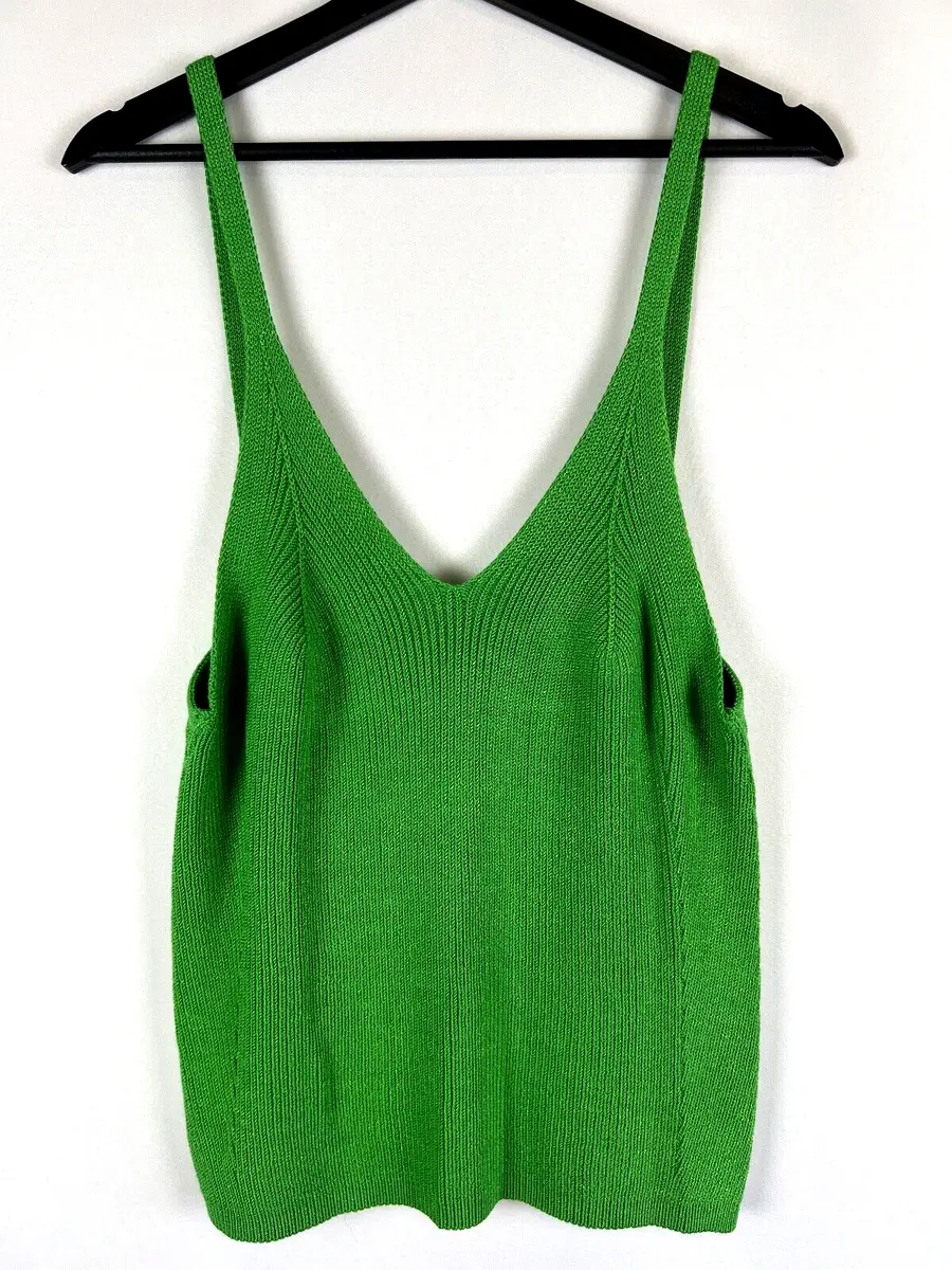 NWT Anthropologie Maeve Everyday Maryanne Sweater Tank Green Size XL  (orig.$80)