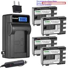 Kastar Battery LCD AC Charger for Canon NB-2L 2LH & Canon MVX30i MVX35i MVX40