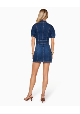 ramy brook lily denim dress Ramy Brook | Dresses | Ramy Brook Lily Denim Mini Dress Size 25 Zip Front Short Sleeve Fitted Dress