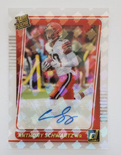 2021 Clearly Donruss Anthony Schwartz Rated Rookie Holo Logo Auto SSP #82 Browns