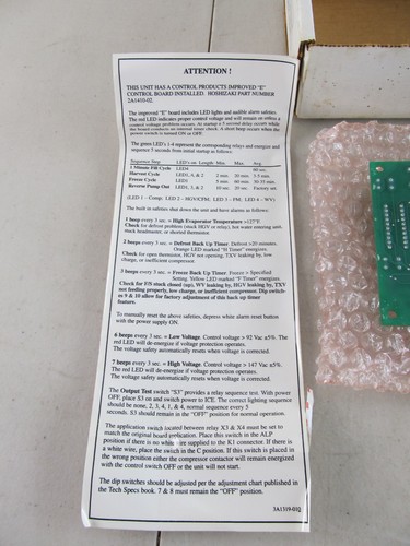 Control Board Replacement for Hoshizaki Ice Machine: 2A1410-02 HOS-001AS-99 - Picture 9 of 11