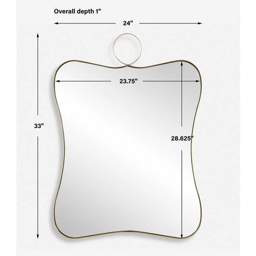 TALIA MODERN ART INSPIRED IRON WALL VANITY MIRROR UTTERMOST 09974 - Picture 5 of 5