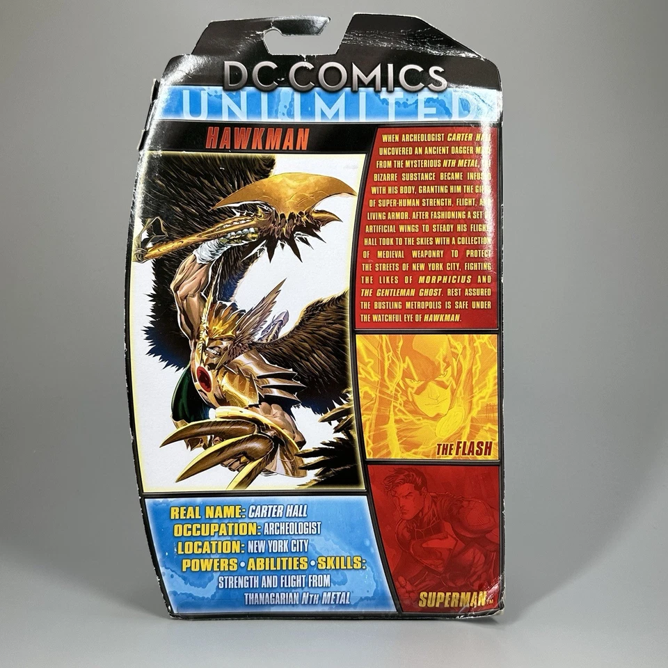 Figura de acción Mattel DC Comics Unlimited Hawkman 6,5" Foto 2 de 4