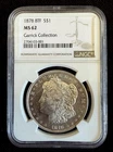 1878-8TF $1 Morgan Silver Dollar NGC MS62 Garrick Collection