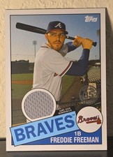 2020 Topps - 1985 Topps Baseball Relics Freddie Freeman #85R-FF (MEM)