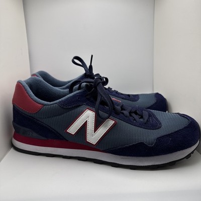 New Balance 515 Mens Size 10.5  Athletic Running Shoes Navy Blue and  Maroon