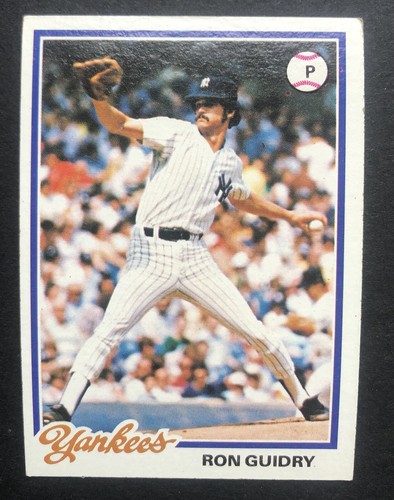 Ron Guidry 1978 Topps Baseball Card #135 New York Yankees MLB Gator ๐