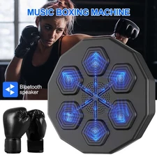 2025 Upgraded Smart Music Boxing Machine,Wall Mounted Music Boxing With Gloves